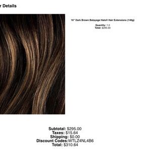 Human Hair Brand new Brown Balayage Clip on Hair Extensions